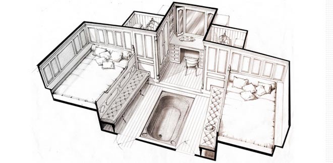 K1 example of interior (ladies cabin) to be faithfully copied ©  SW